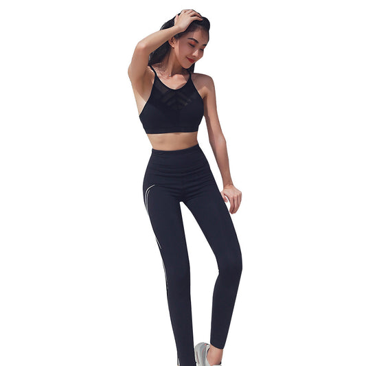 Breathable sexy female fitness clothes